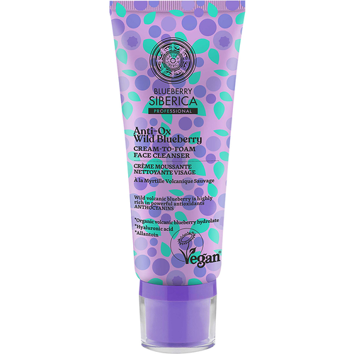 Mėlynių veido valymo kremas-pianka 100 ml
