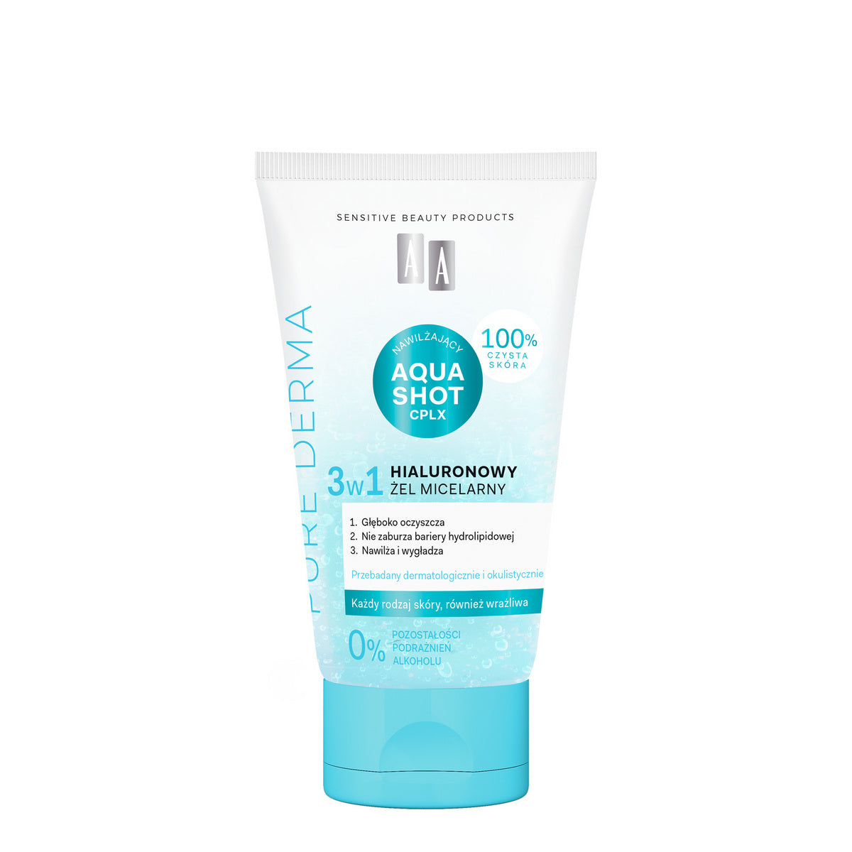 AA Pure Derma Hialuroninis micelinis gelis 3w1 150 ml