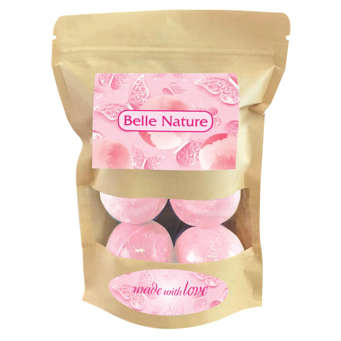 BELLE NATURE Putojančios vonios rutuliukai - Pavasario gėlės 1op.-(6x50g)