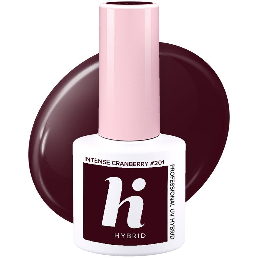 HI HYBRID Hibridinis lakas Choco & Latte #201 Intense Cranberry 5ml
