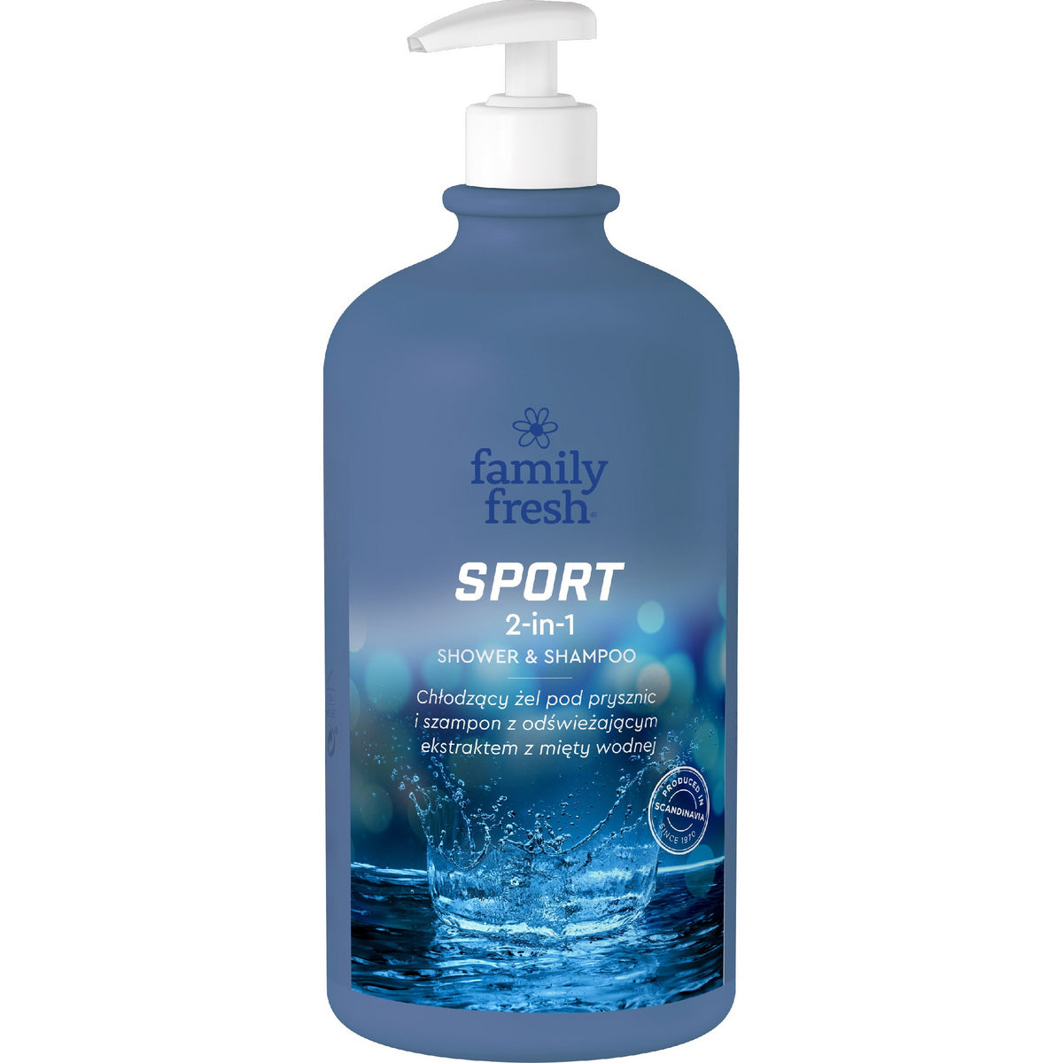 FAMILY FRESH Atgaivinančio dušo gelis 2in1 Sport 1000ml