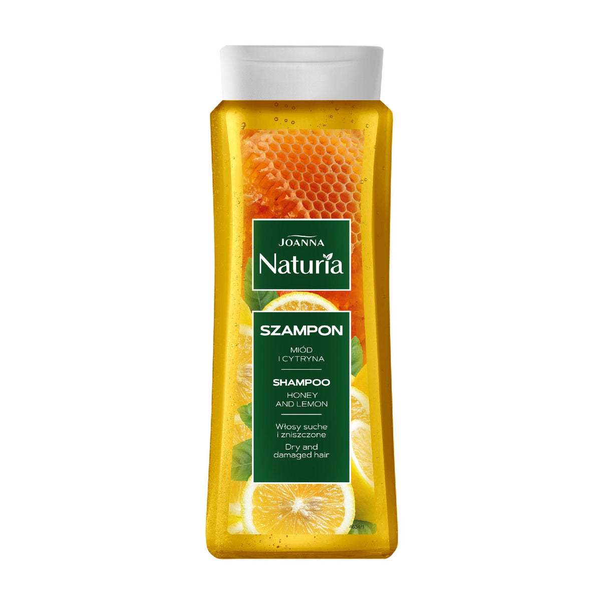 JOANNA Naturia Šampūnas sausiems ir pažeistiems plaukams - Medus ir citrina 500 ml