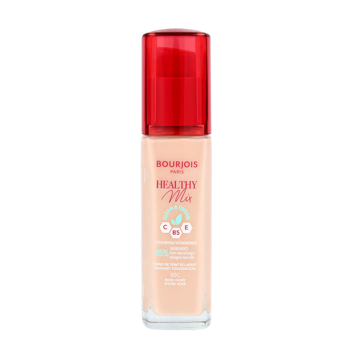 Bourjois Sveikų Mišinių Pagrindas Clean&Vegan - nr 50C Rose Ivory 30ml
