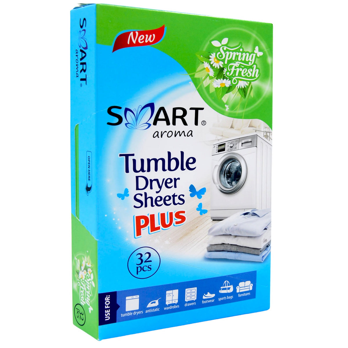 SMART Aroma Kvepiančios servetėlės automatinėms džiovyklėms - Pavasario gaiva 1op.32vnt