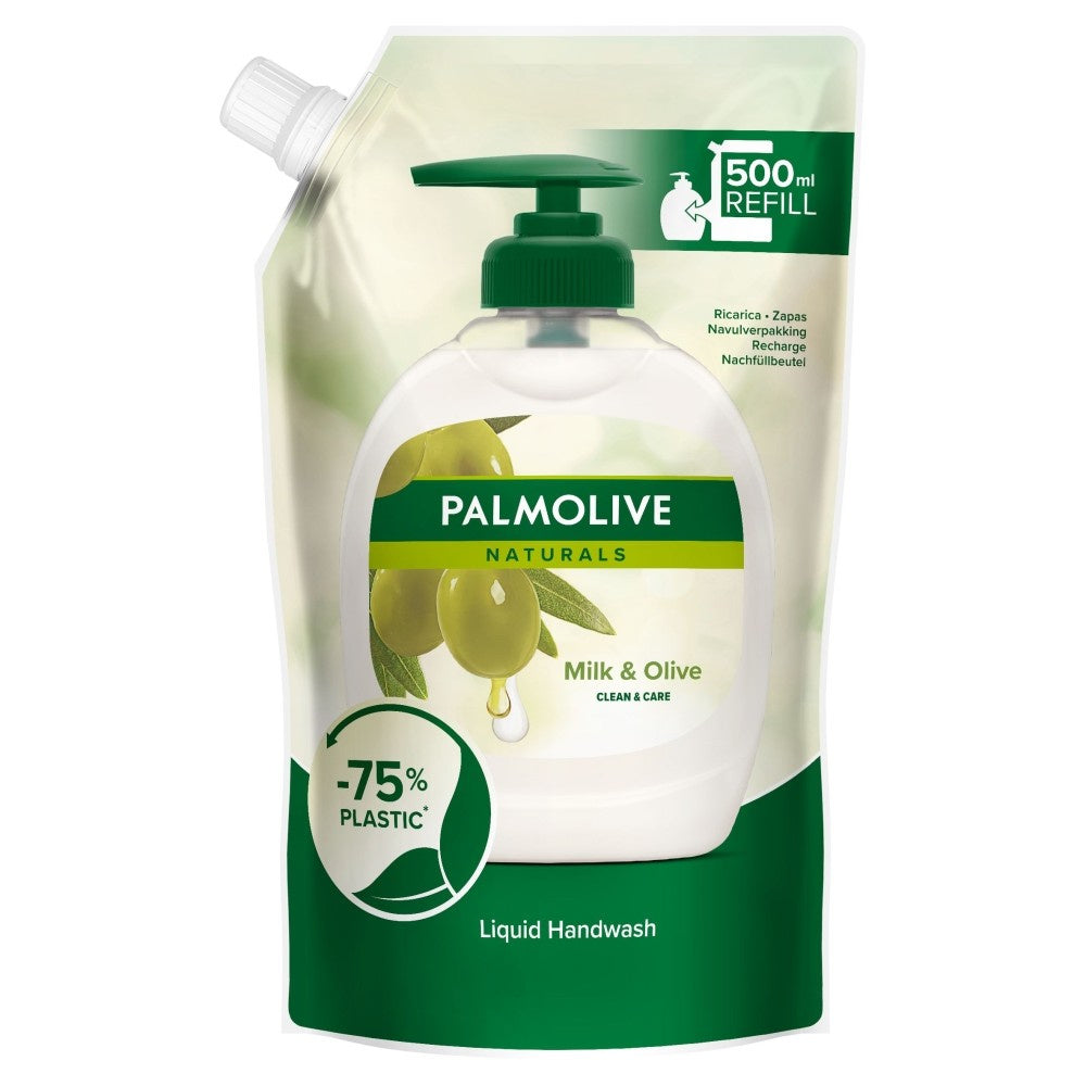 Palmolive Naturals Kreminis skystas muilas Pienas ir Alyvuogės 500ml - atsarga