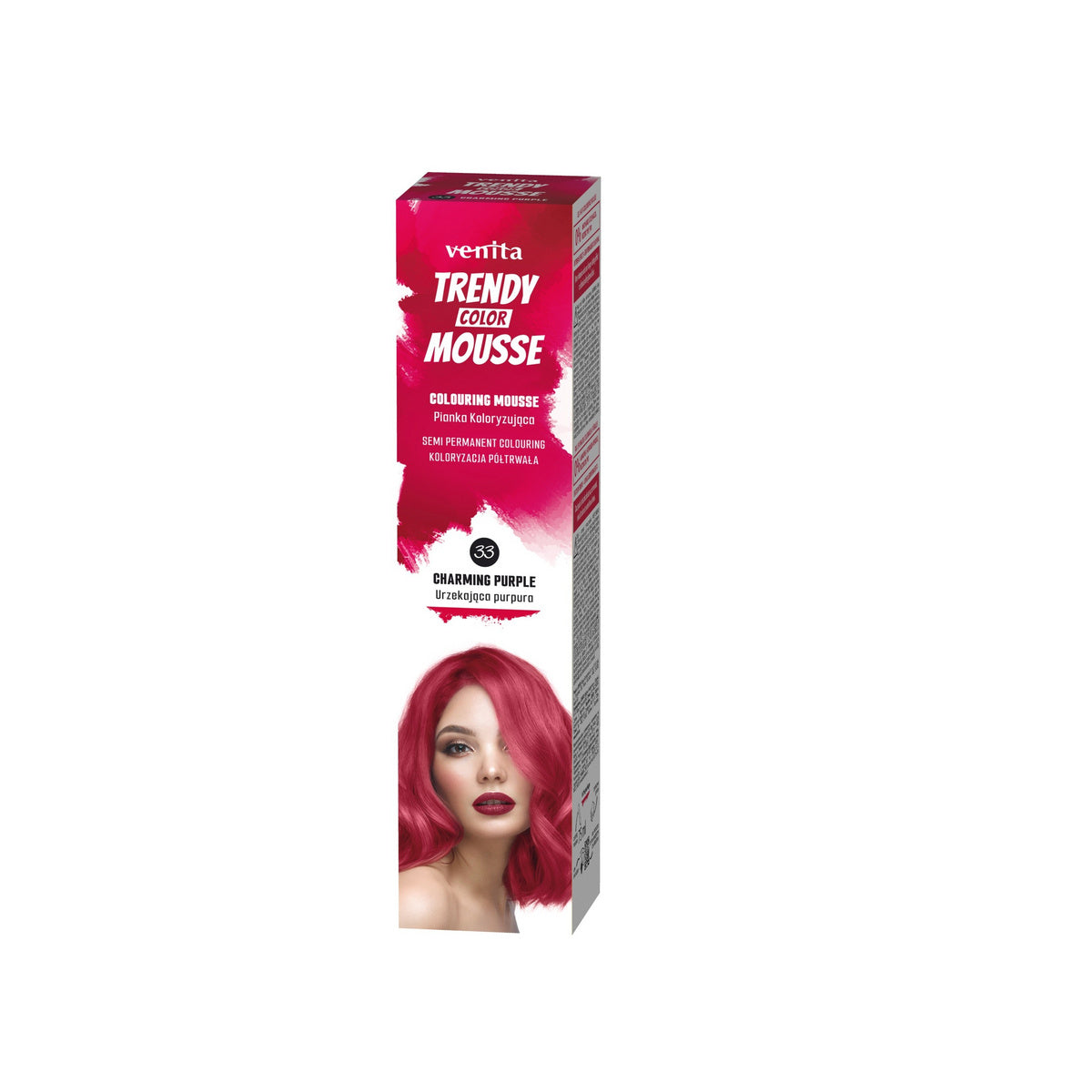VENITA Trendy Color Mousse Plaukų dažymo putos - 33 Žavinga Purpura