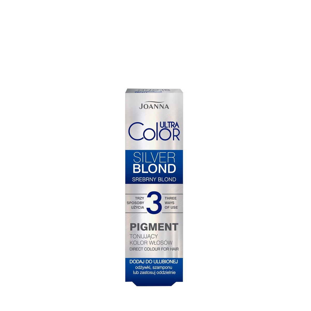 JOANNA Ultra Color Pigment tonuojačios plaukų spalvos - sidabrinė blond 100 ml