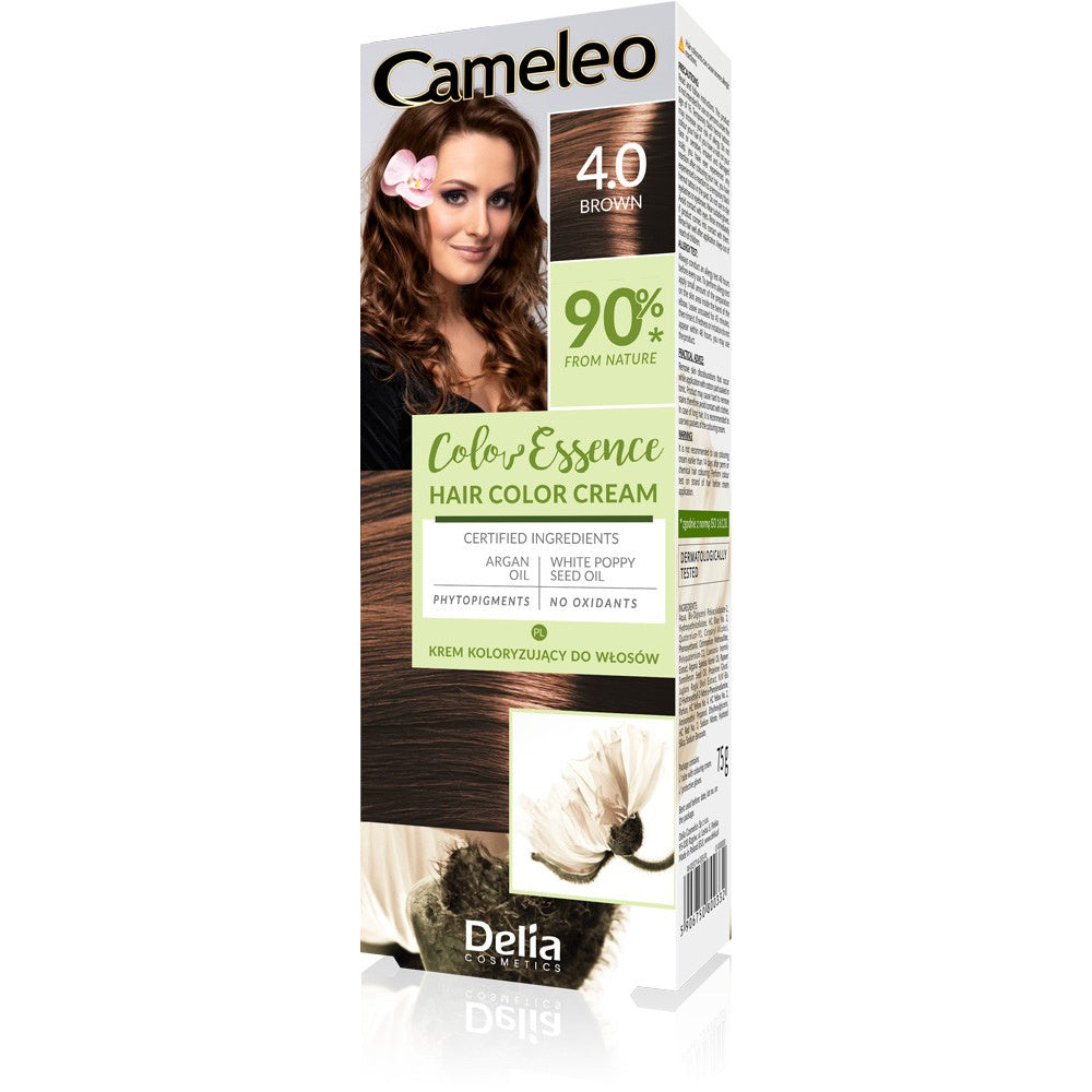 DELIA COSMETICS CAMELEO Color Essence Kremas koloryzuojantis nr 4.0 - rudas