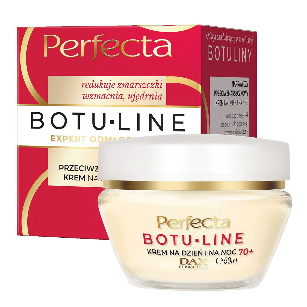 PERFECTA Botu-Line 70+ Priešraukšlinis dieninis ir naktinis kremas 50 ml