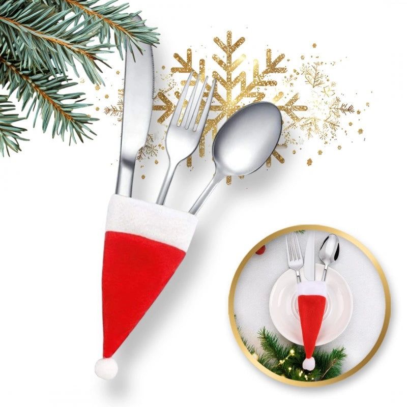 ECARLA Servetėlė, įrankių dėklas Kalėdoms Santa Klausas 12cm x 6cm