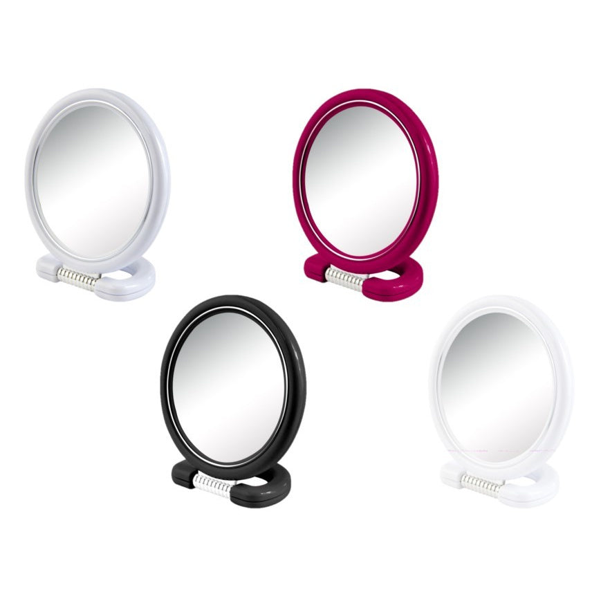 DONEGAL Stovykla kosmetinė veidrodėlis dvipusis - apvalus 18,5 cm (9509) 1 vnt. - mix spalvų