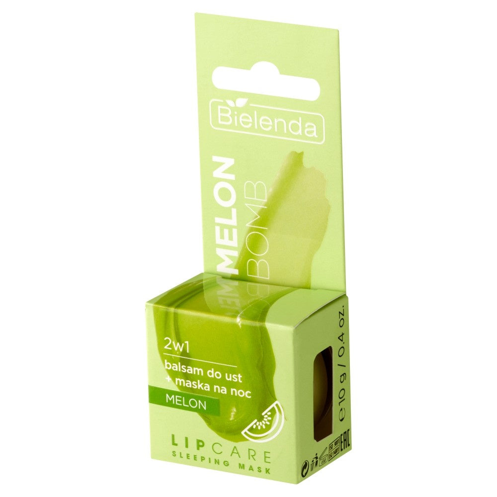 BIELENDA LIP CARE Lūpų balzamas + naktinė kaukė 2in1 Melon Bomb 10g