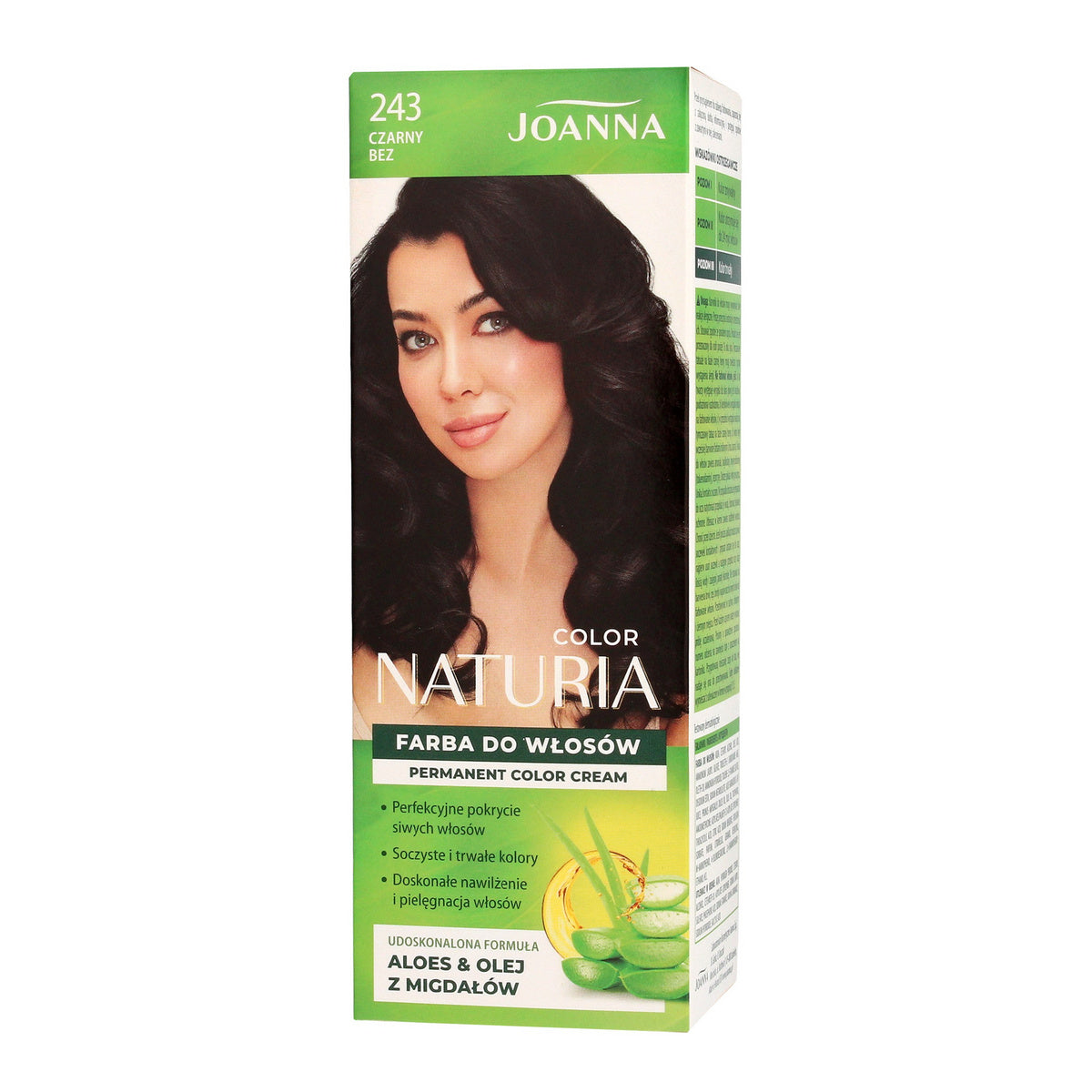 JOANNA Naturia Color Plaukų dažai nr. 243 Juodasis šeivamedis