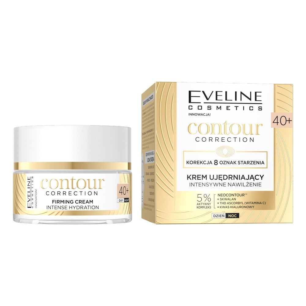 EVELINE Contour Correction 40+ Intensyviai drėkinantis stangrinamasis kremas dienai/nakčiai 50 ml