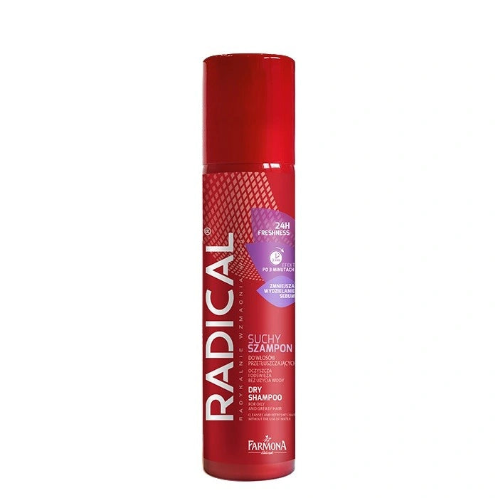 RADICAL Sausas šampūnas riebiai plaukų tipui 24H Freshness 180 ml