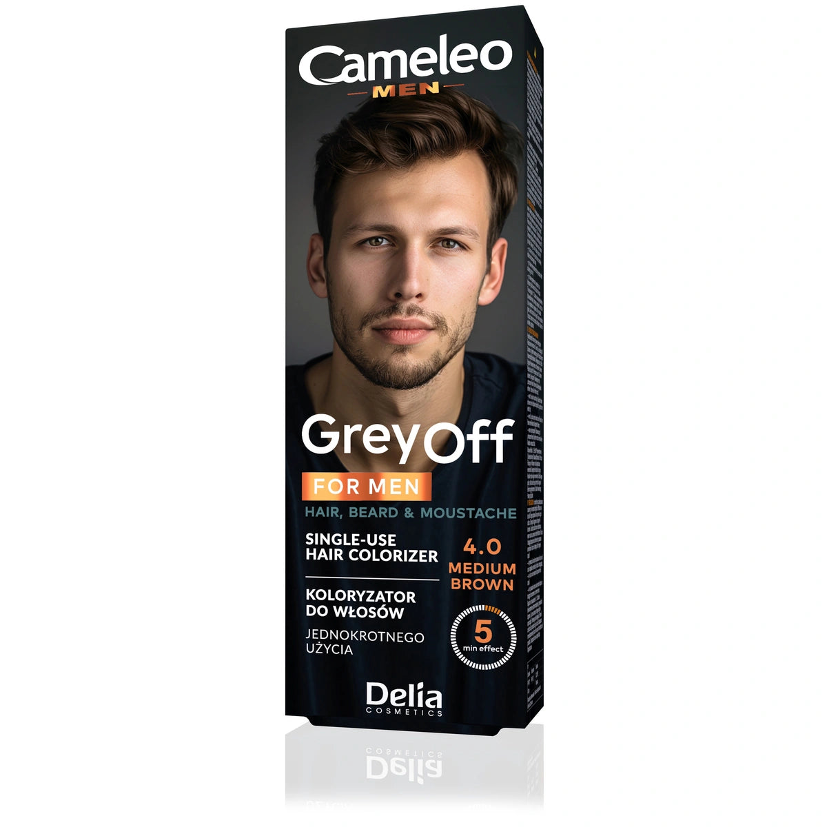 DELIA Cameleo Men Krem koloryzujący plaukams 4.0 Medium Brown 2x15ml