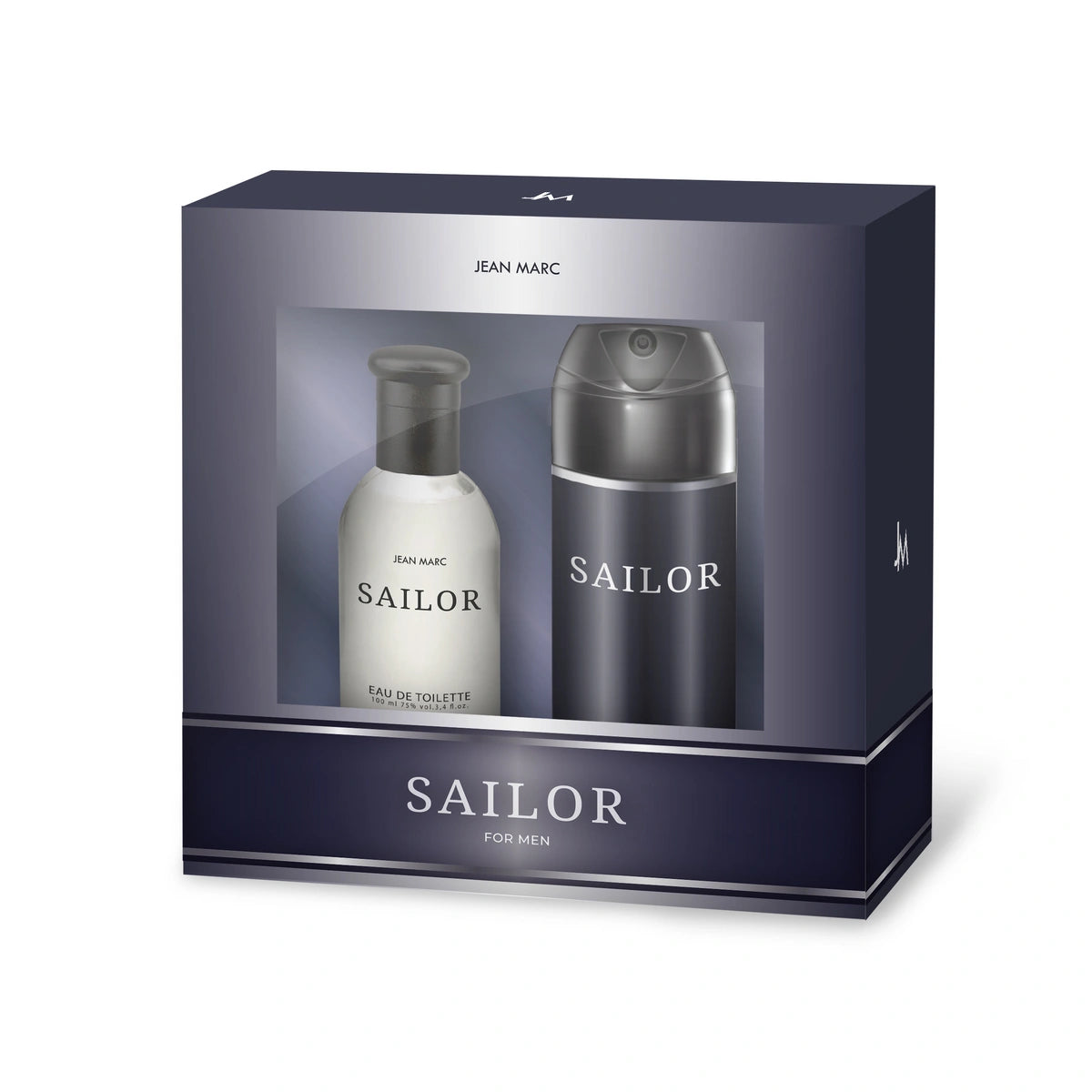 JEAN MARC Dovanų rinkinys vyrams Sailor (tualetinis vanduo 100ml + dezodorantas purškiklis 150ml)