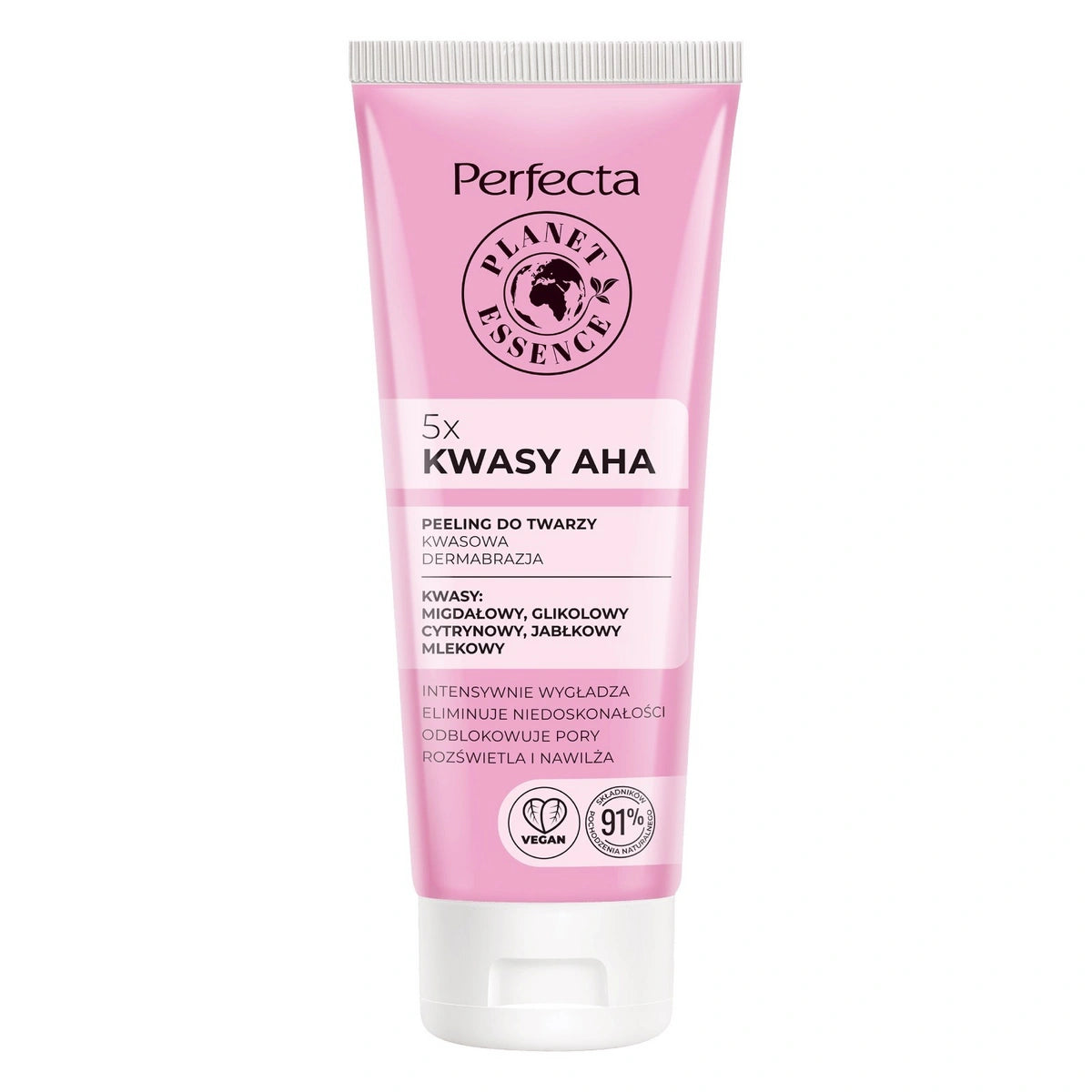 PERFECTA Planet Essence Veido šveitiklis Kwasowa dermabrazja 5x Kwasy AHA 75 ml