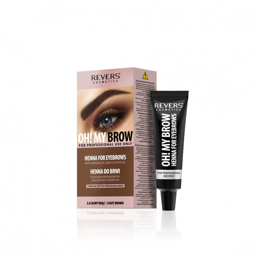 REVERS Oh! My Brow Henna kreminė antakių dažai - šviesiai ruda