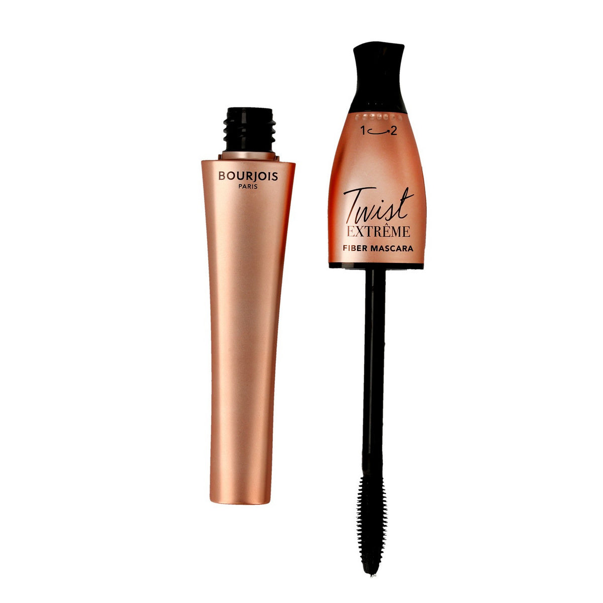 Bourjois Twist Extreme Fiber tušas blakstienoms nr. 24 juodas 8ml