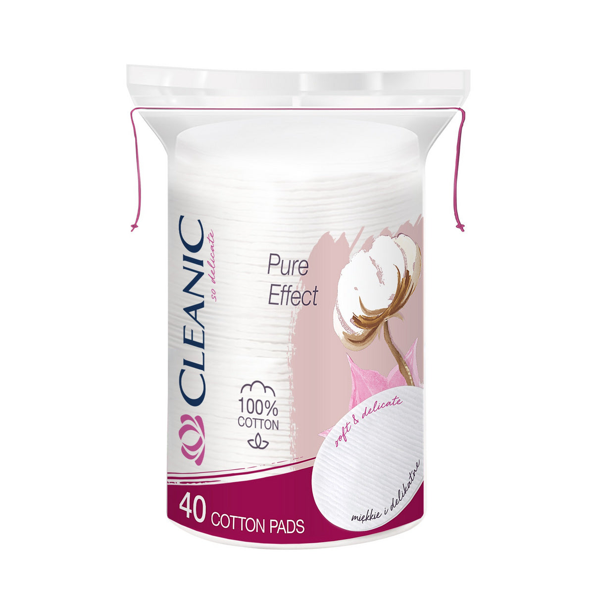 Cleanic kosmetiniai diskai Pure Effect ovalūs 1op.-40vnt