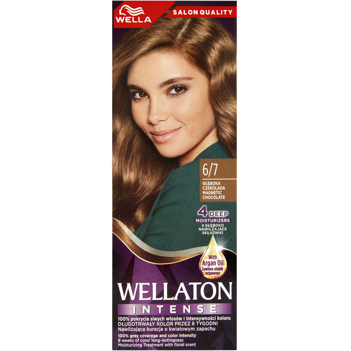 WELLA Wellaton Intense Plaukų dažai 6/7 - Gili šokoladas