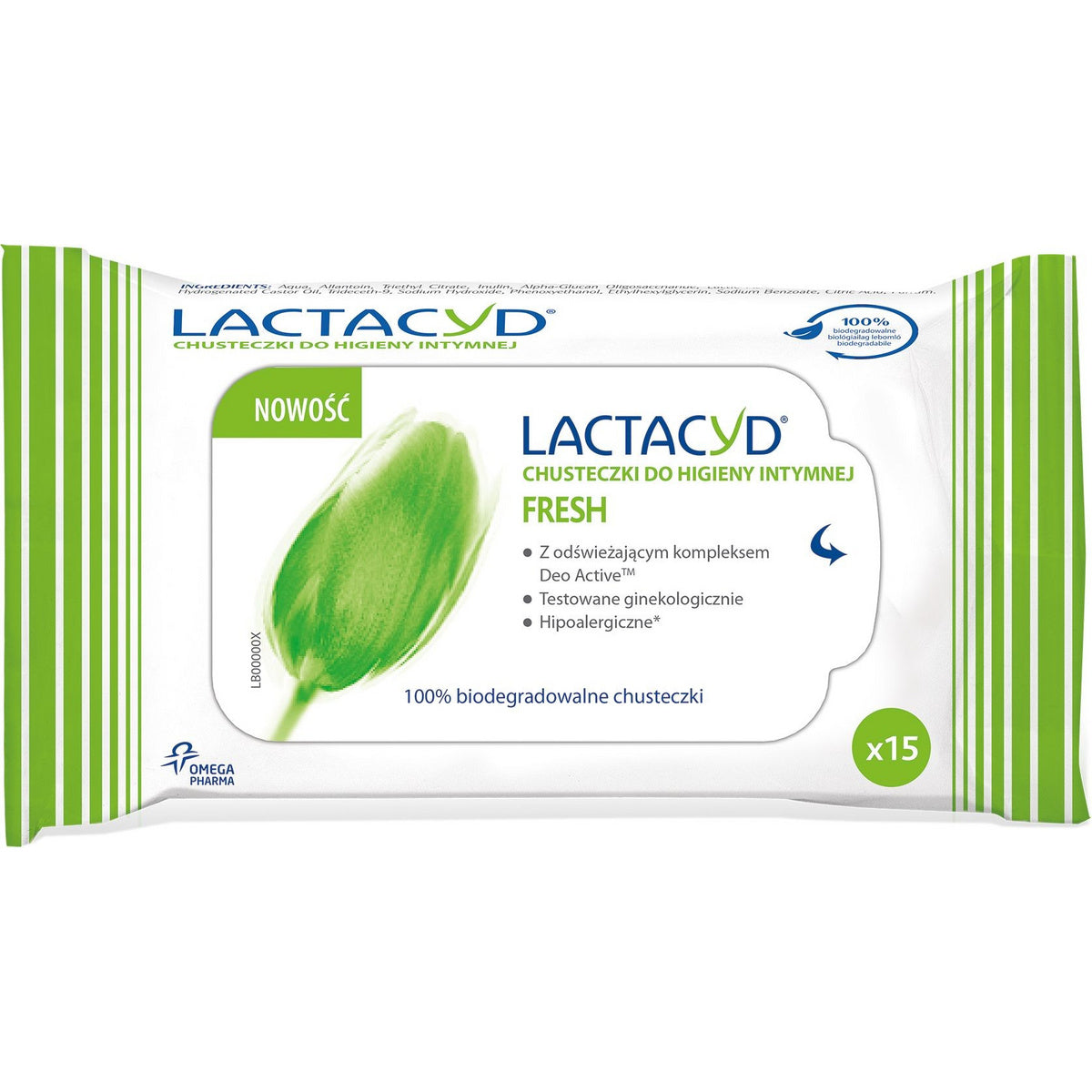LACTACYD Fresh Intymios higienos servetėlės 1 vnt. - 15 vnt.