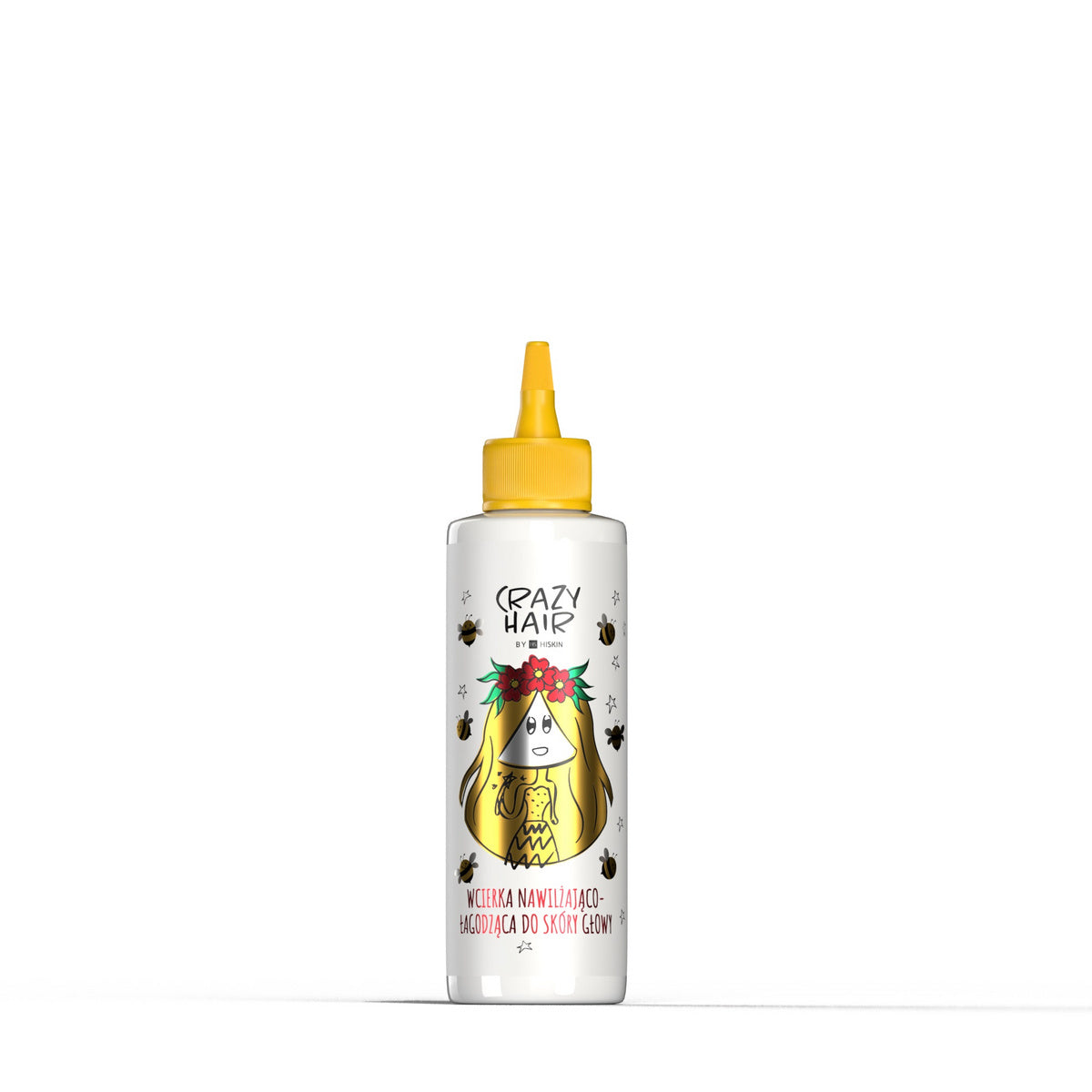 HISKIN Crazy Hair Drėkinamoji raminanti priemonė galvos odai - su medumi 100 ml