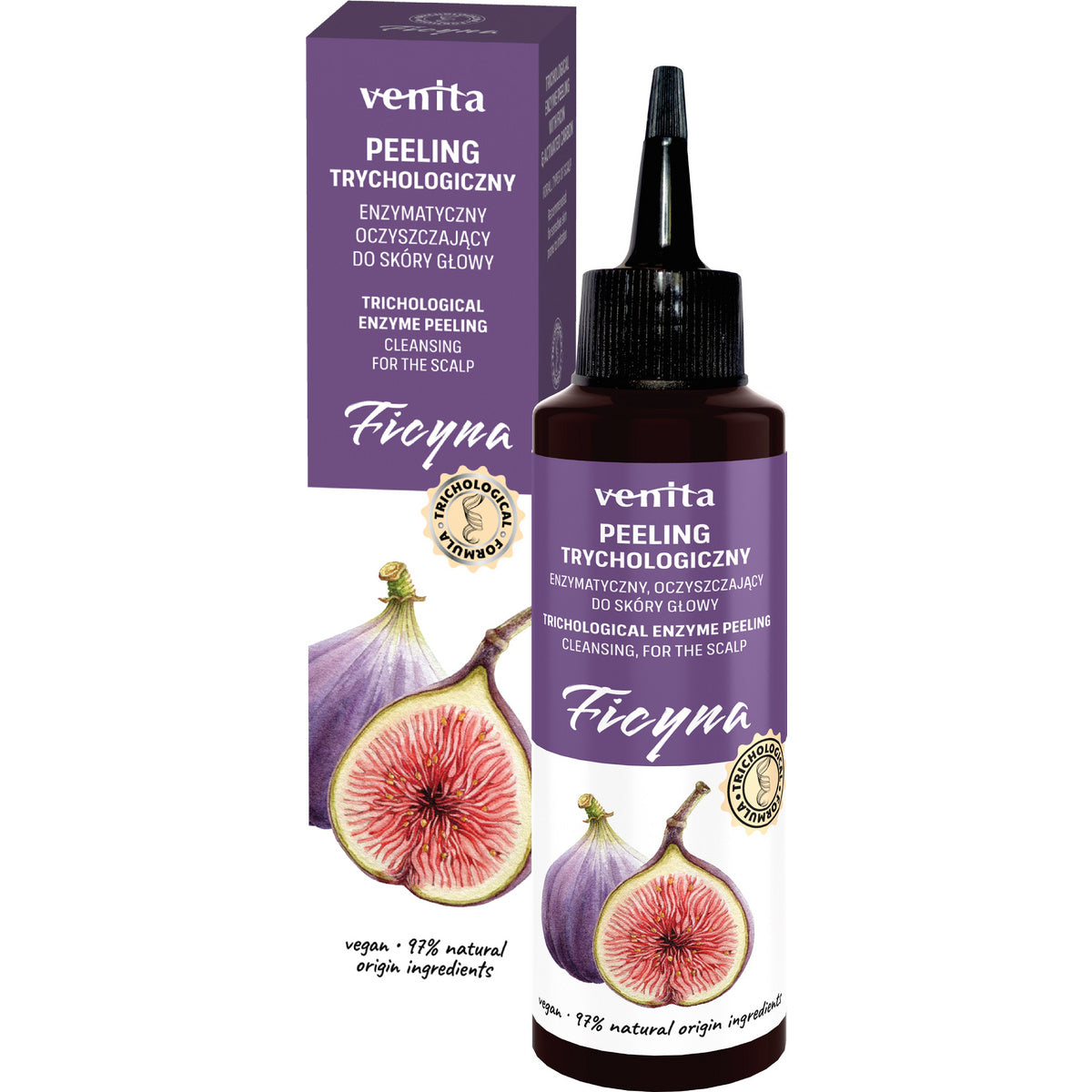 VENITA Šveičiamasis pilingas galvos odai - Ficyna 100ml