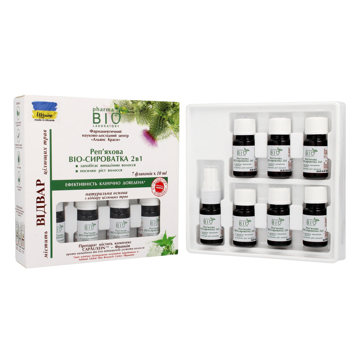 Bio Pharma Laboratory Bio Serum 2w1 su lopūnų ekstraktu 1op.(10mlx7)