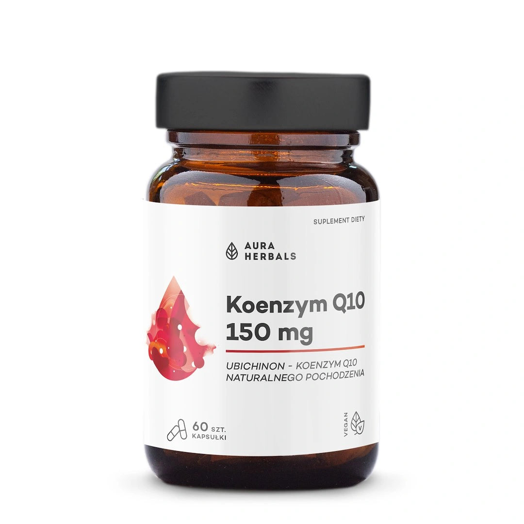 AURA HERBALS Koenzimas Q10 150 mg - maisto papildas 60 vnt. (kapsulės)