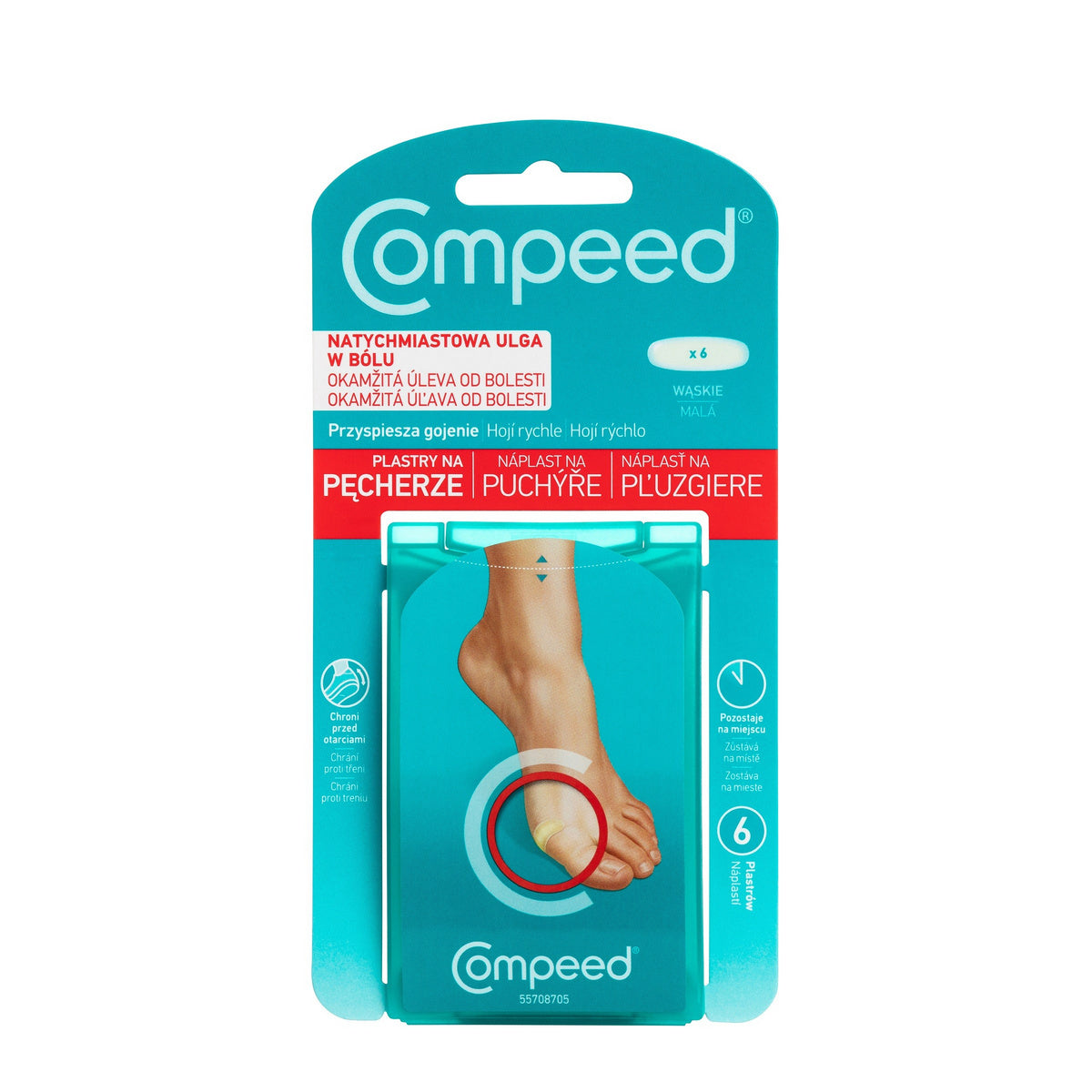 COMPEED pleistrai nuo pūslės - siauri 1 vnt. - 6 vnt.