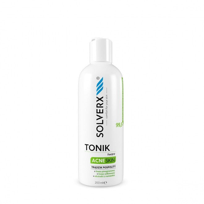 SOLVERX Acne Skin tonikas veidui prieš spuogus 200ml
