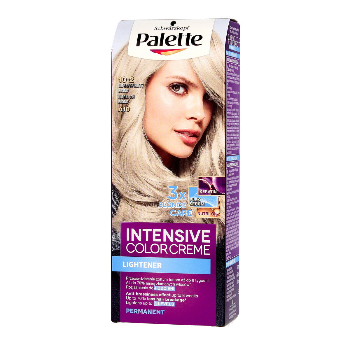 Palette Intensive Color Creme Multi Care Kremas koloryzujący nr 10-2 popielaty blond