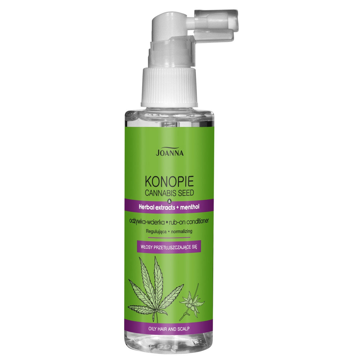 JOANNA Kanapių reguliuojanti kondicionierius-purškiklis riebaluotiems plaukams 100 ml