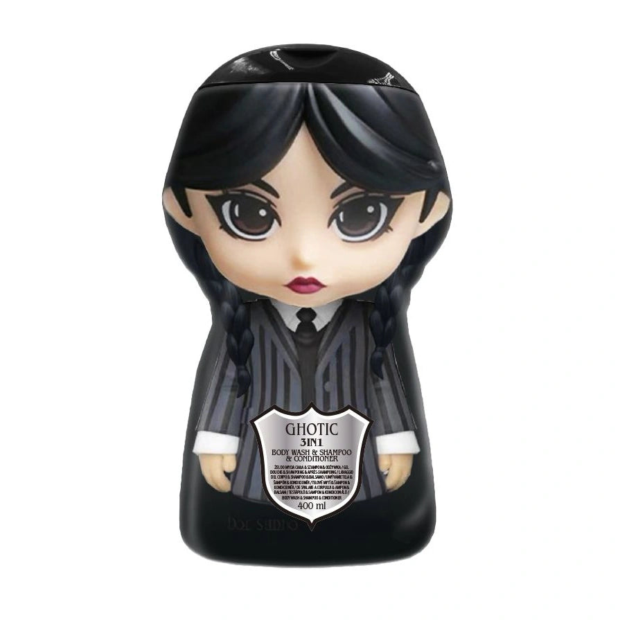 KIDS Gothic 3D Dušo gelis 3w1 Gervė 400 ml