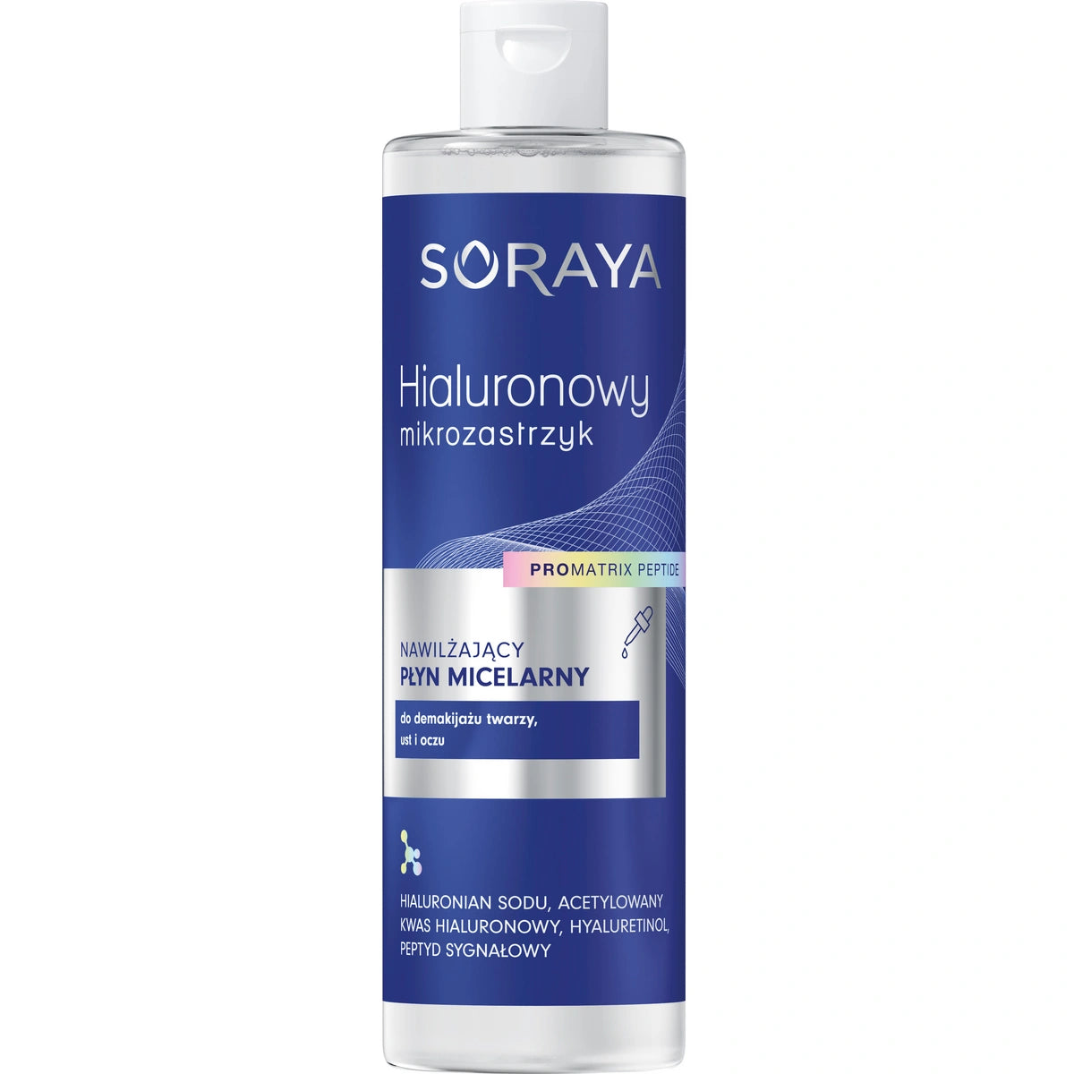 SORAYA Hialurono mikroinjekcija Drėkinantis micelinis skystis 400 ml