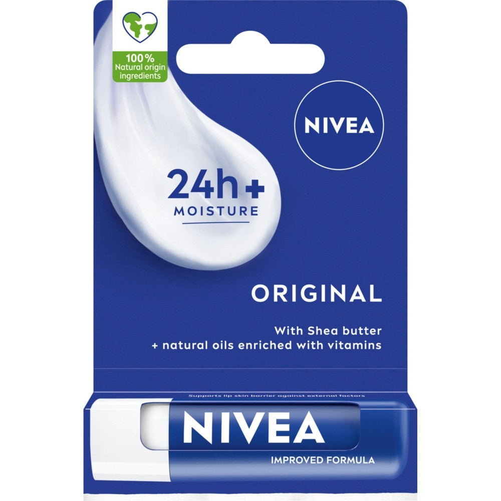 NIVEA Lūpų priežiūros apsauginė lūpų balzamo Original 4.8 g