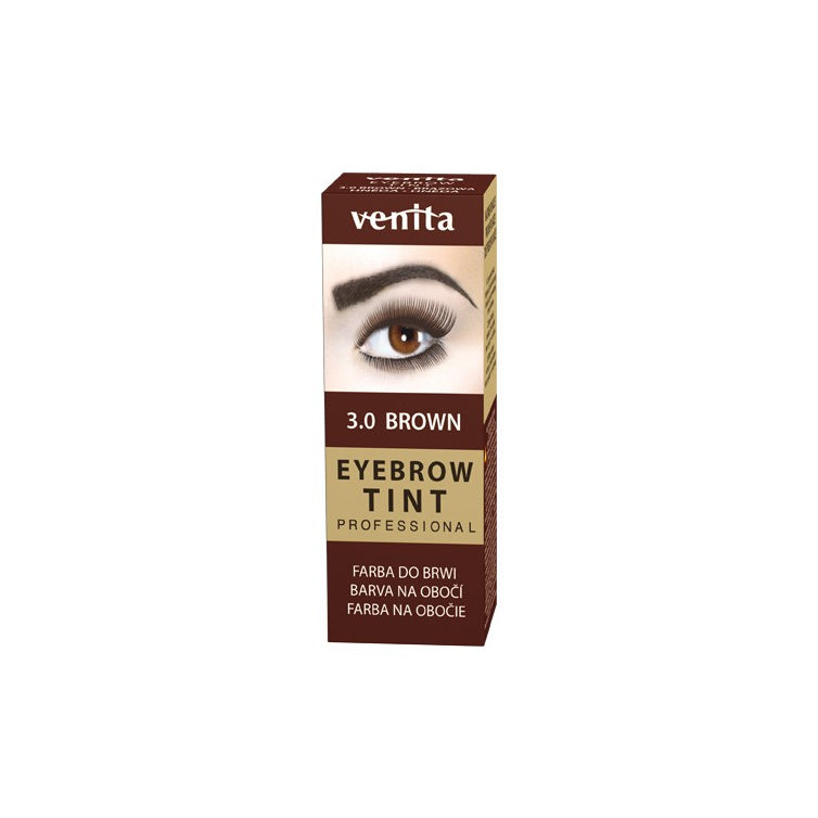 VENITA Eyebrow Tint Profesionalūs antakių dažai milteliuose - 3.0 Brown (ruda) 1 vnt.