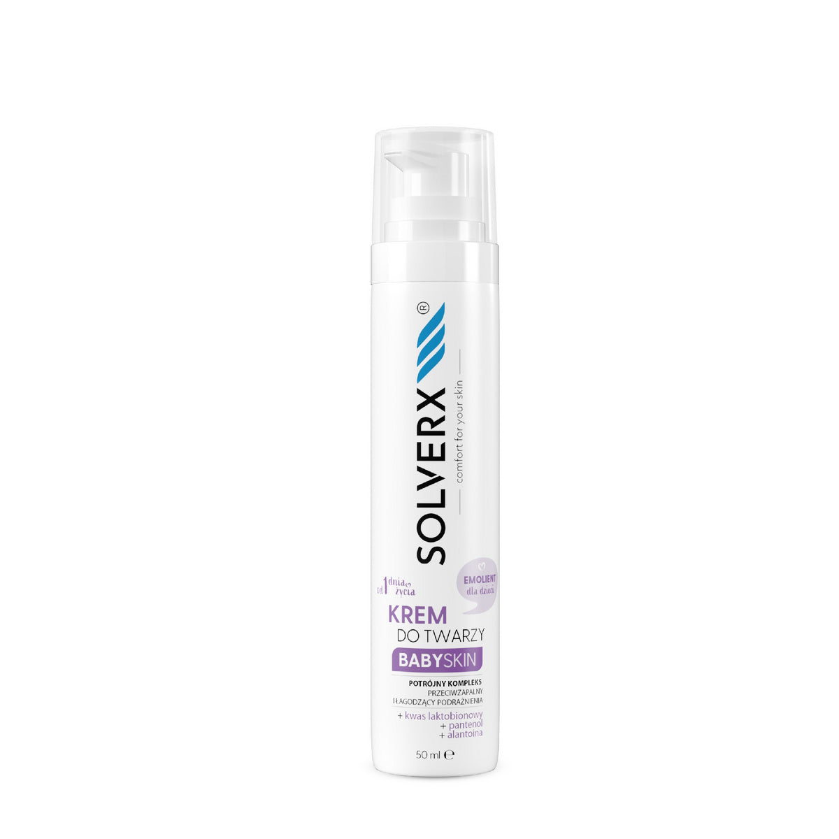 SOLVERX Baby Skin Krem-Emolientas veidui vaikams 50ml