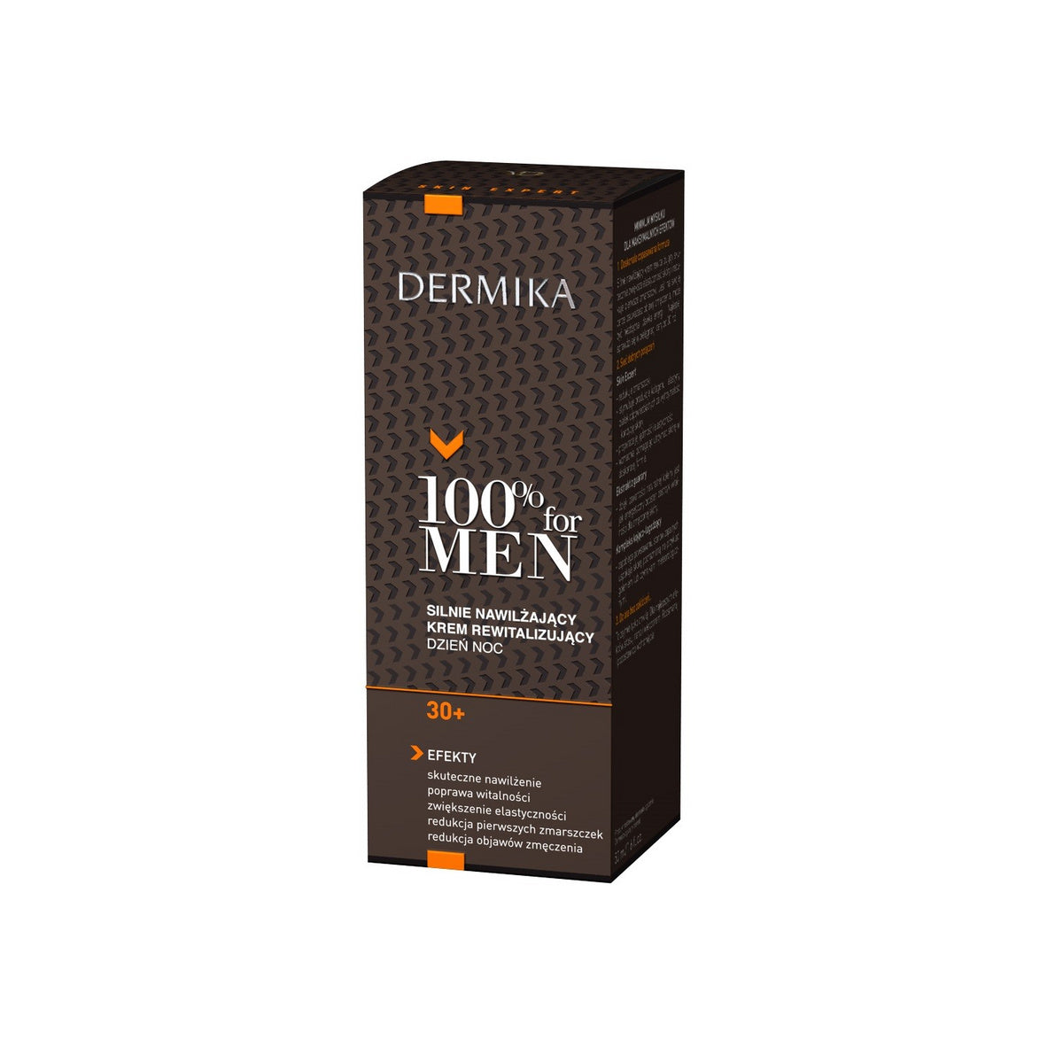Dermika 100% for Men Krem 30+ intensyviai drėkinantis ir atstatantis dienai ir nakčiai 50ml