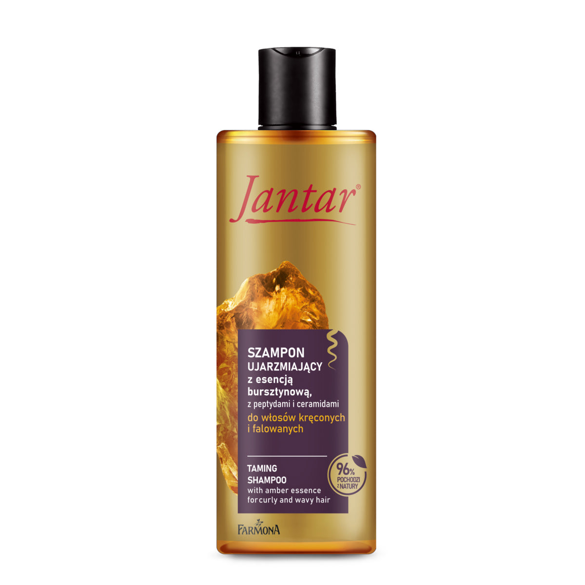 FARMONA Jantar Šampūnas su gintaro esencija garbanotiems ir banguotiems plaukams 300 ml