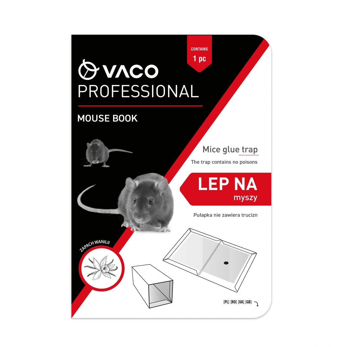 VACO Professional MouseBook Lipdukas pelėms Vanilės kvapo 1 vnt.