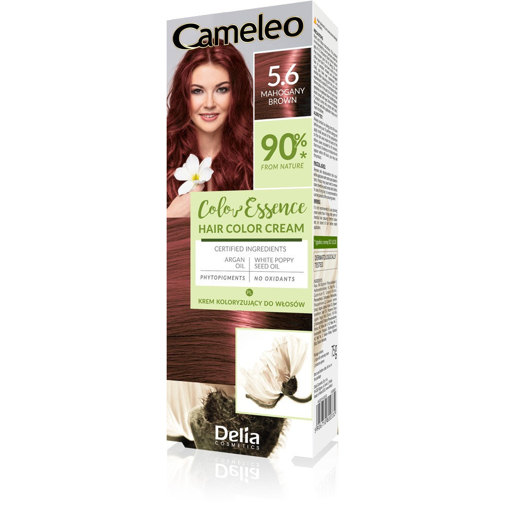 DELIA COSMETICS CAMELEO Color Essence Kremas koloryzujący nr 5.6 - raudonmedžio