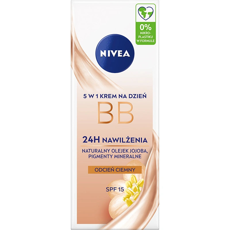 NIVEA 24H Drėkinamasis BB kremas 5in1 dienai - tamsus atspalvis 50 ml