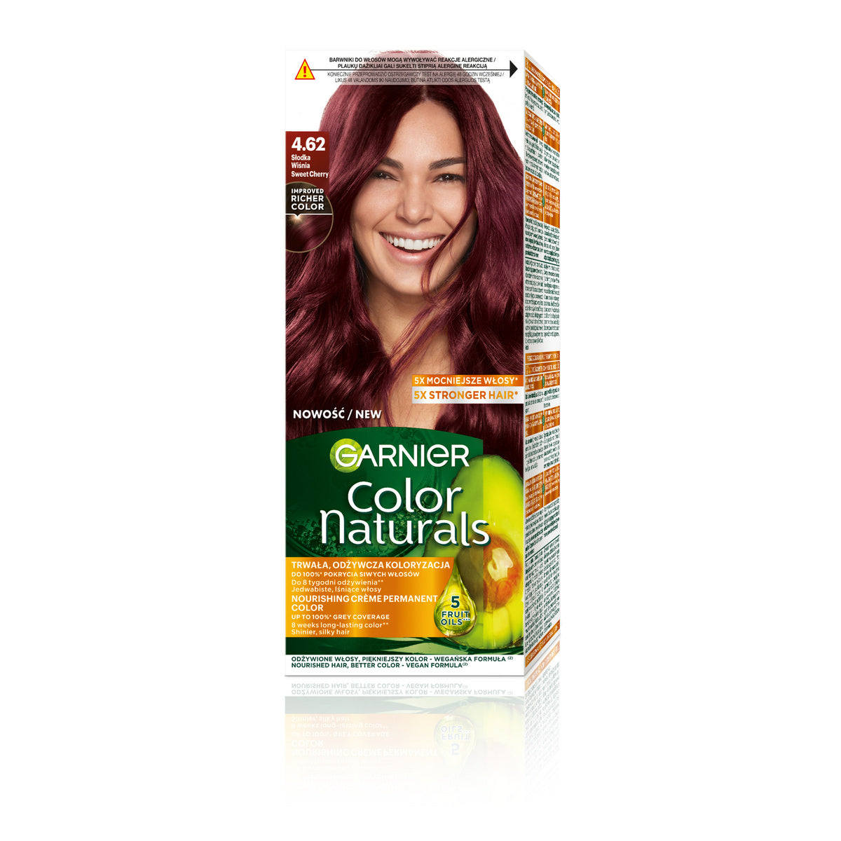 GARNIER Color Naturals Plaukų dažai nr. 4.62 - Saldžioji vyšnia