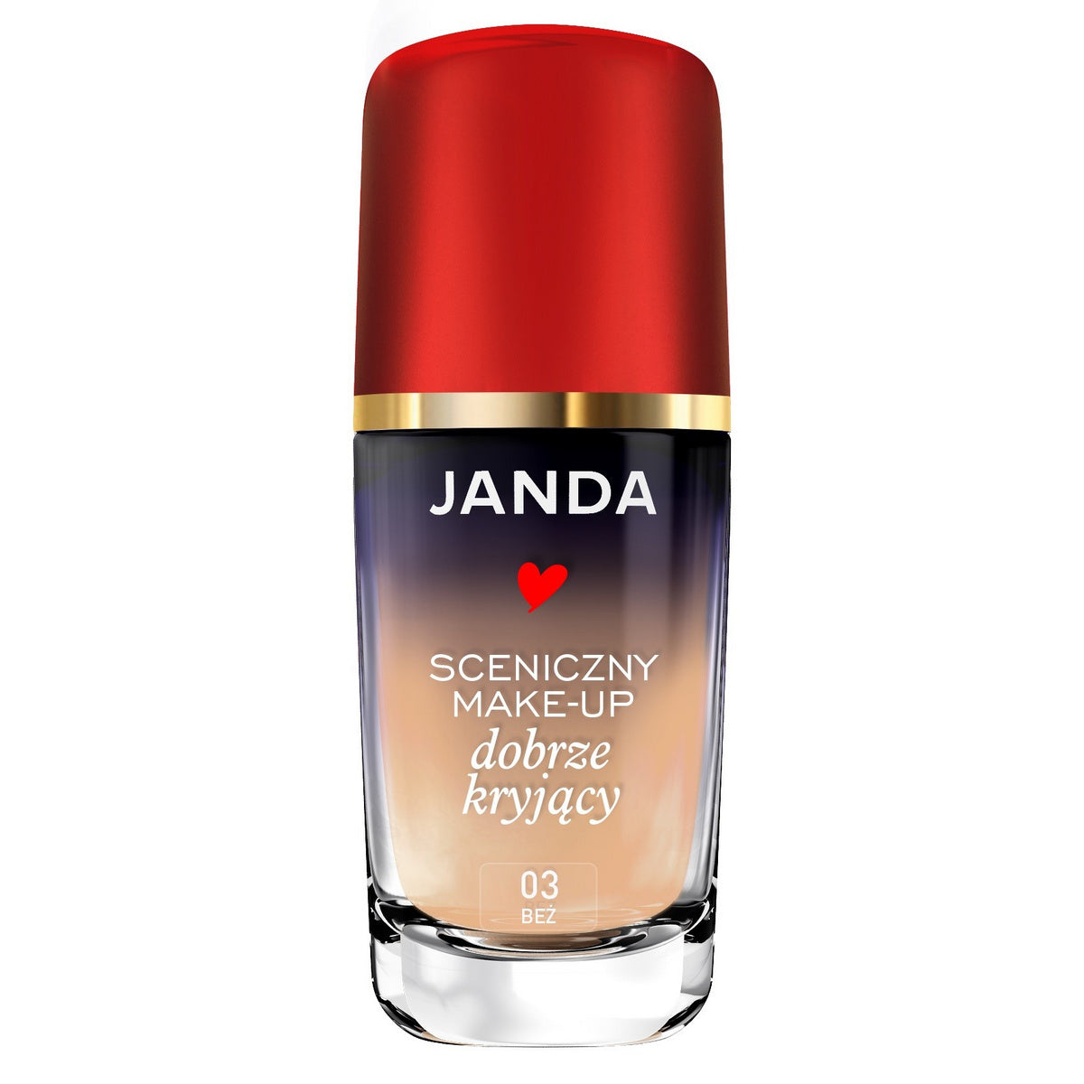 JANDA Make-Up Sceniczny gerai dengiantis nr 03 bež 30ml