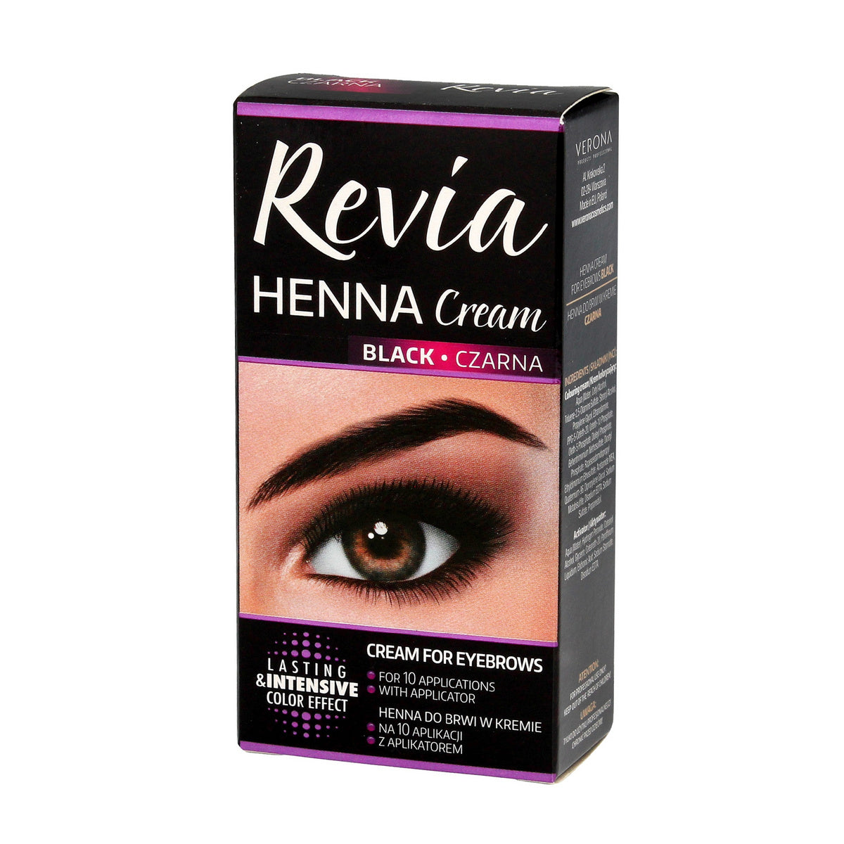 Verona Revia Antakių henna kremu Juoda 15ml