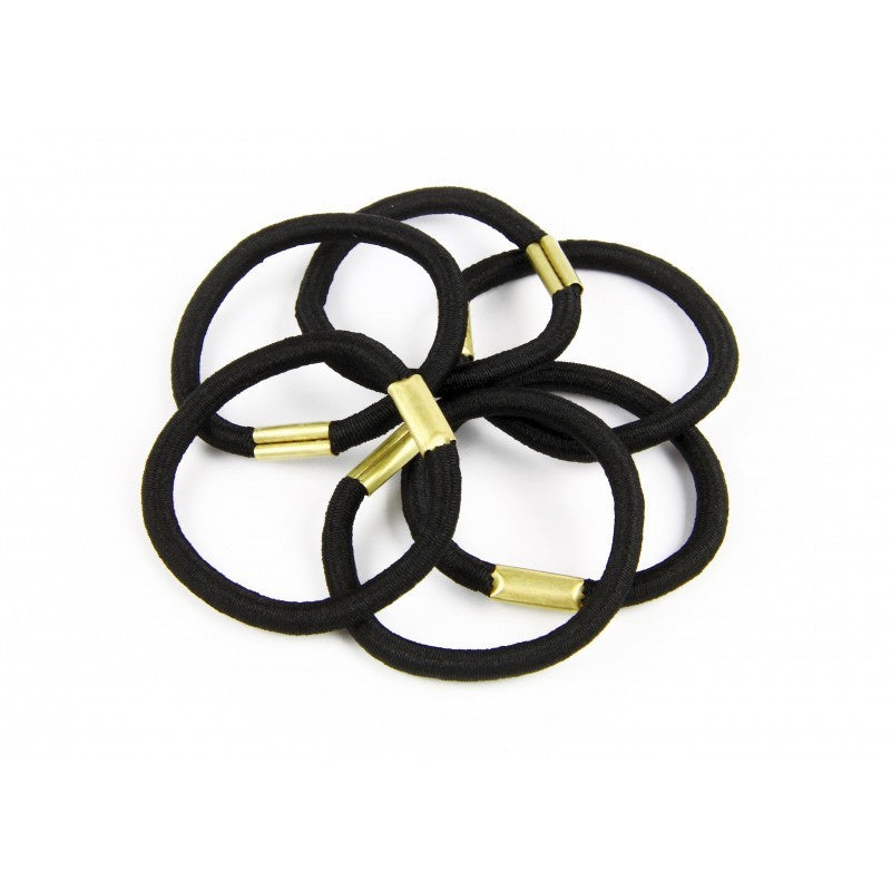 DONEGAL Juodos plaukų gumelės - vidutinės (FA-5822) 1 pakuotė - 12 vnt.