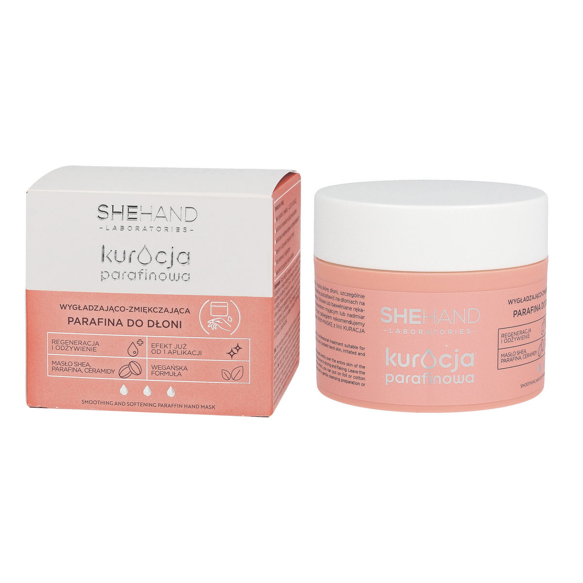 SheHand Parafino gydomoji priemonė – glotninanti ir suminkštinanti parafina rankoms 80g